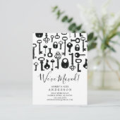 ヴィンテージキー引越のお知らせポストカード 案内ポストカード (スタンド正面)