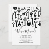 ヴィンテージキー引越案内ポストカード 案内ポストカード (正面/裏面)