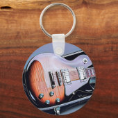 ヴィンテージギタリスト誕生日プレゼント キーホルダー (正面)