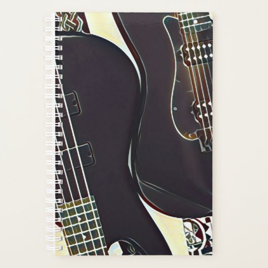 ヴィンテージギタリスト誕生日プレゼント プランナー手帳 (正面)
