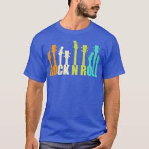ヴィンテージギターことわざロックアンドロールロックミュージックグ Tシャツ