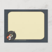 ヴィンテージギターとマイクのポストカード ポストカード (裏面)