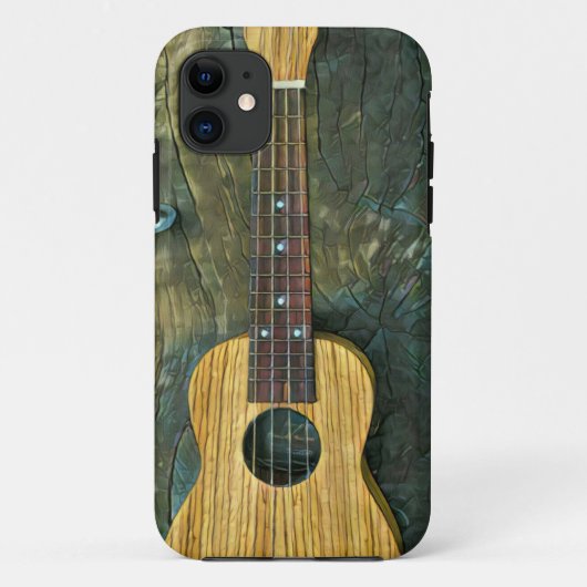ヴィンテージギターのアートワーク Case-Mate iPhoneケース (裏面)