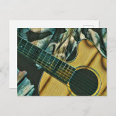 ヴィンテージギターの誕生日プレゼント ポストカード (正面/裏面)