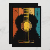 ヴィンテージギターカード 招待状 (正面/裏面)