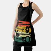 ヴィンテージギターギフト女子男性へ音楽バンド エプロン (インサイチュ)