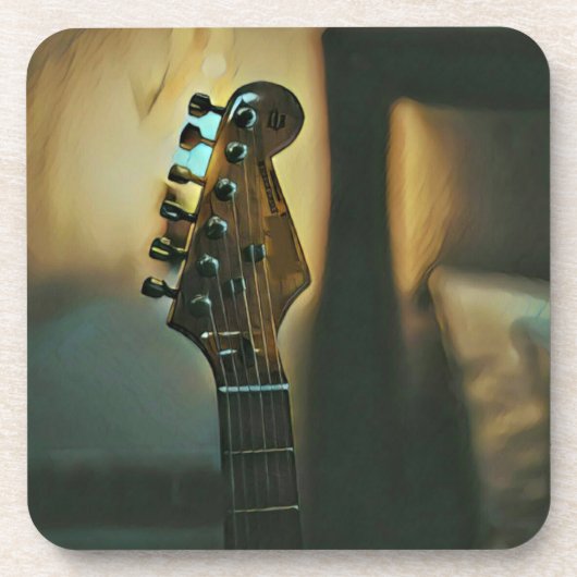 ヴィンテージギターギフト コースター (正面)