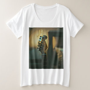 ヴィンテージギターギフト プラスサイズTシャツ