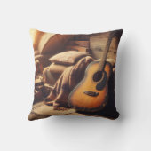 ヴィンテージギターセレニティアクア素朴ミュージカル クッション (裏面)