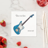 ヴィンテージギターバンドミュージシャン スタンダードカクテルナプキン (インサイチュ)