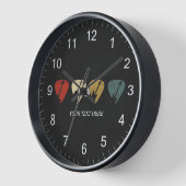 ヴィンテージギターピックプレイヤー基盤ミュージシャンカスタム 壁時計 (傾斜)