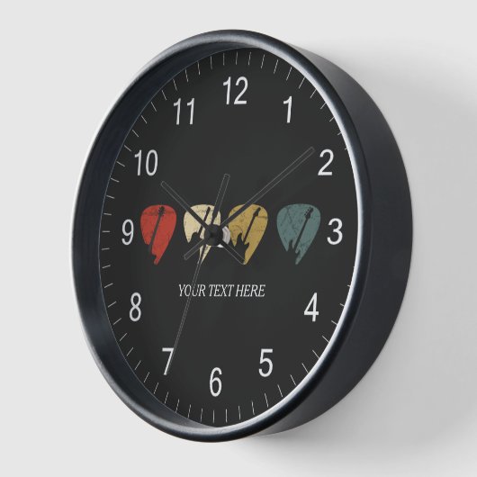 ヴィンテージギターピックプレイヤー基盤ミュージシャンカスタム 壁時計 (傾斜)