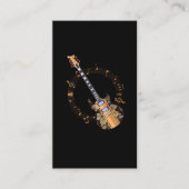 ヴィンテージギターフローラミュージシャンアート 名刺 (正面)