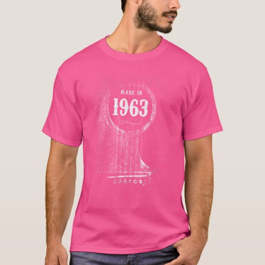 ヴィンテージギタープレーヤー1963アコースティック6弦62N Tシャツ (正面)
