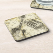 ヴィンテージギターマイクのコースター コースター (左側)