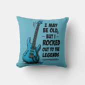 ヴィンテージギターレトロロックレジェンドノスタルジック クッション (正面)