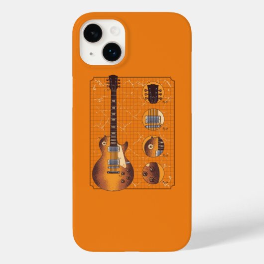 ヴィンテージギター詳細 Case-Mate iPhoneケース (裏面)