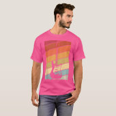 ヴィンテージギター電気ギターレトロアコースティックギット Tシャツ (正面フル)