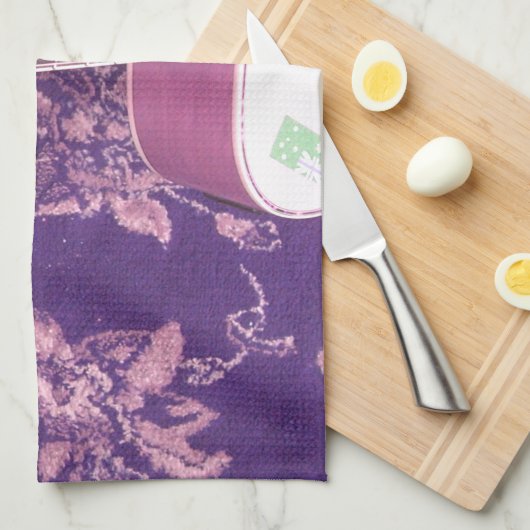 ヴィンテージギター:アフリカのヴィベスタイルドリーム キッチンタオル (四つ折り)