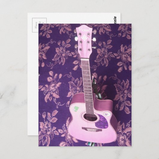 ヴィンテージギター:アフリカのヴィベスタイルドリーム ポストカード (正面/裏面)