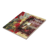 ヴィンテージギター：アフリカンブラウン美しいバレンタインデー タイル (側面)