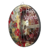 ヴィンテージギター:アフリカンブラウン美しいバレンタインデー ダーツボード (正面右)