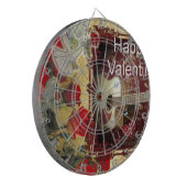 ヴィンテージギター:アフリカンブラウン美しいバレンタインデー ダーツボード (正面左)