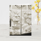 ヴィンテージギフトベビーショーウィンドウ1940's カード (黄色い花)