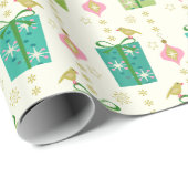 ヴィンテージギフトボックスガーランド©studioxtine ラッピングペーパー (ロールコーナー)