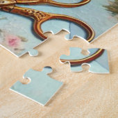 ヴィンテージギフトラッピングパステルフラワー ジグソーパズル (側面)