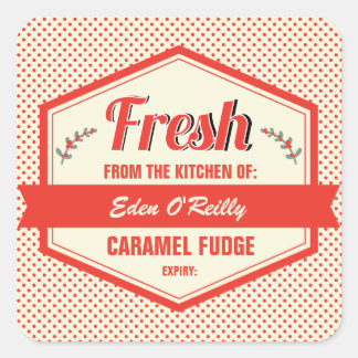 ヴィンテージギフトラベル – クリスマス スクエアシール