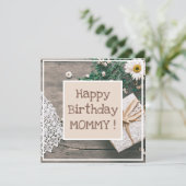 ヴィンテージギフト素朴ラブリーフローラ誕生日カード カード (スタンド正面)