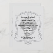 ヴィンテージギブソンガールアートパーティー 招待状 (正面/裏面)