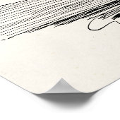 ヴィンテージギブソンガールエドワーダ書ス女手紙 ポスター (角)