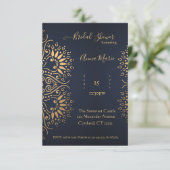 ヴィンテージギャツビーテーマブライダルシャワー招待 招待状 (スタンド正面)