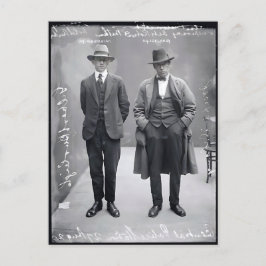 ヴィンテージギャングの刑事警察の銃撃の写真 ポストカード