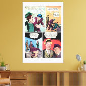 ヴィンテージギャング漫画モブボスビートアップヘンチマン キャンバスプリント (インサイチュ (リビング))