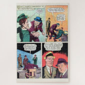 ヴィンテージギャング漫画モブボスビートアップヘンチマン ジグソーパズル (縦)