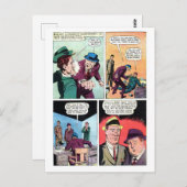 ヴィンテージギャング漫画モブボスビートアップヘンチマン ポストカード (正面/裏面)