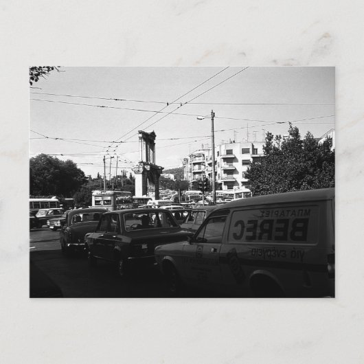 ヴィンテージギリシャのアテネシンタグマスクエア ポストカード (正面)