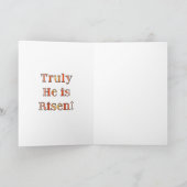 ヴィンテージギリシャのイースター/パスチャカード「Tsougrisma」 2 シーズンカード (内部)