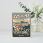 ヴィンテージギリシャのギフトのアテネの首都 ポストカード (スタンド正面)