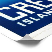 ヴィンテージギリシャのコルフアイランドトラベル ポスター (角)