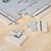 ヴィンテージギリシャの地図(1901年) ジグソーパズル (側面)