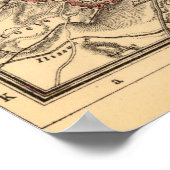 ヴィンテージギリシャの地図（1903年） ポスター (角)