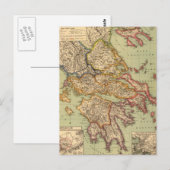 ヴィンテージギリシャの地図（1903年） ポストカード (正面/裏面)