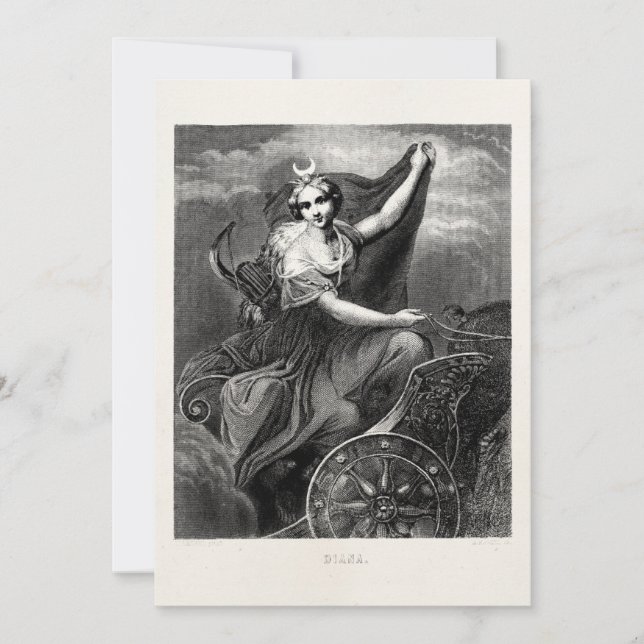 ヴィンテージギリシャの女神ダイアナアルテミス古代 (正面)