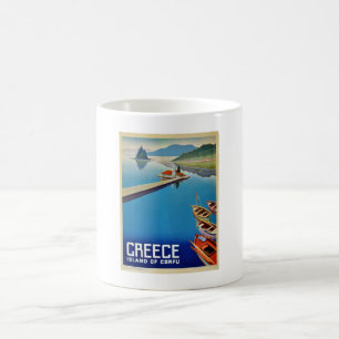 ヴィンテージギリシャコルフ島旅行 コーヒーマグカップ