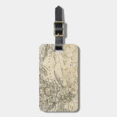 ヴィンテージギリシャ及びトルコの地図の黒海の地域 ラゲッジタグ (正面縦)