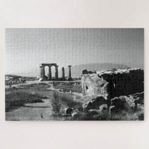 ヴィンテージギリシャ古代コリントアポロ寺院 ジグソーパズル